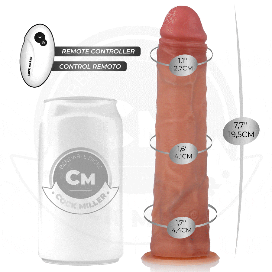 Dildo Cock Miller 19,5 cm cu miscare automata Thrusting