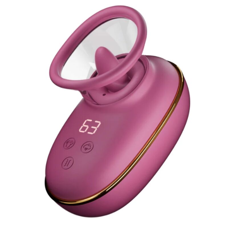 Pompe de stimulation clitoriale automatique avec effet de léchage (violet)