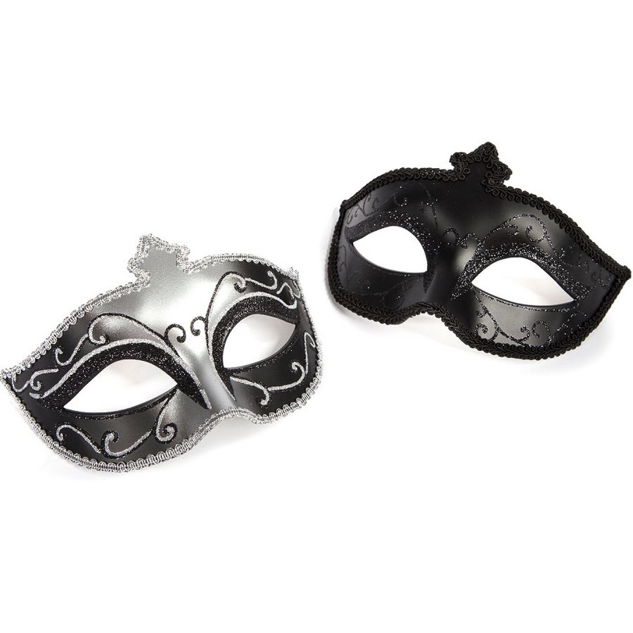 FIFTY SHADES OF GREY MASQUERADE MASK TWIN PACK
