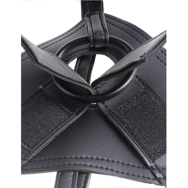 KING COCK – HARNESS COM PÊNIS MARROM REALISTA 20,3 CM