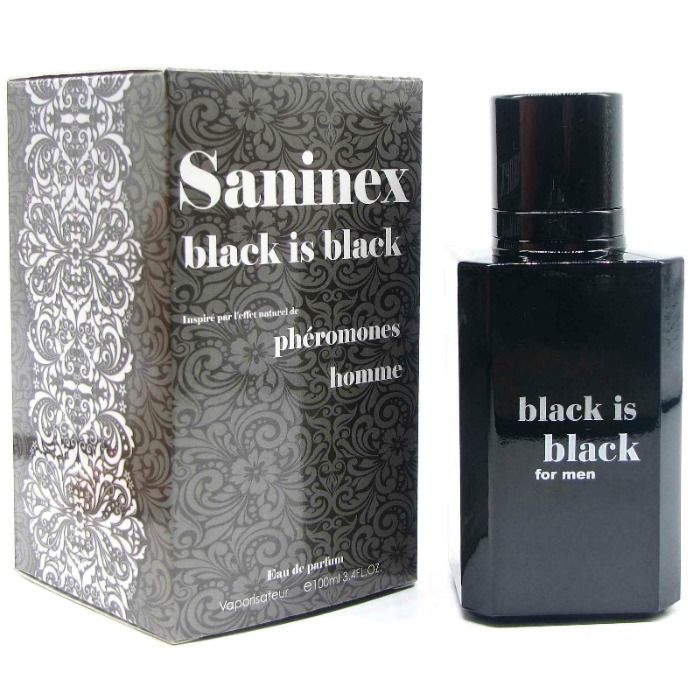 SANINEX BLACK IS BLACK PERFUME CON FEROMONAS HOMBRE (1)