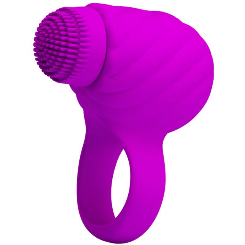 PRETTY LOVE MALE -  ROTATING AND TEASER RECHARGEABLE COCKRING FLORENCE - PURPLE