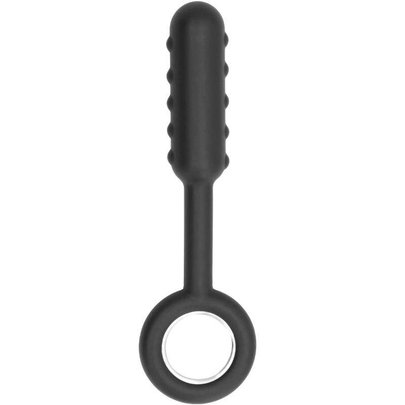 SONO - NO. 61 - DILDO WITH METAL RING - BLACK