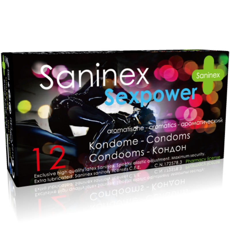SANINEX CONDOMS SEX POWER 12 UNITS
