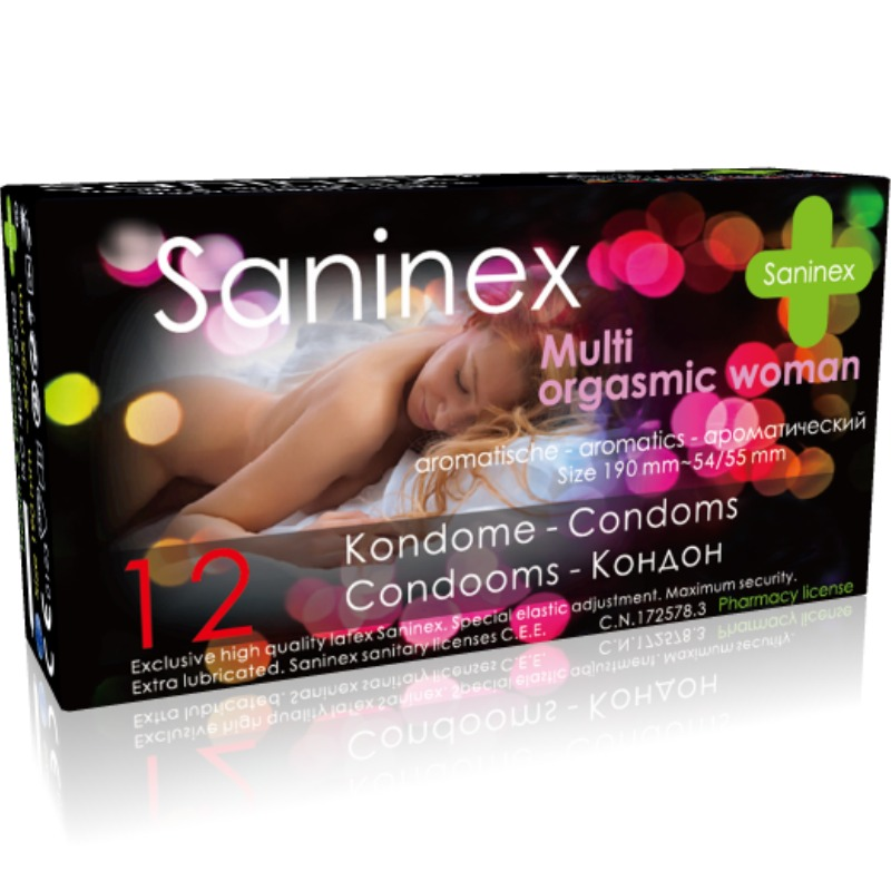 SANINEX CONDOMS MULTIORGASMIC WOMAN CONDOMS 12 UNITS