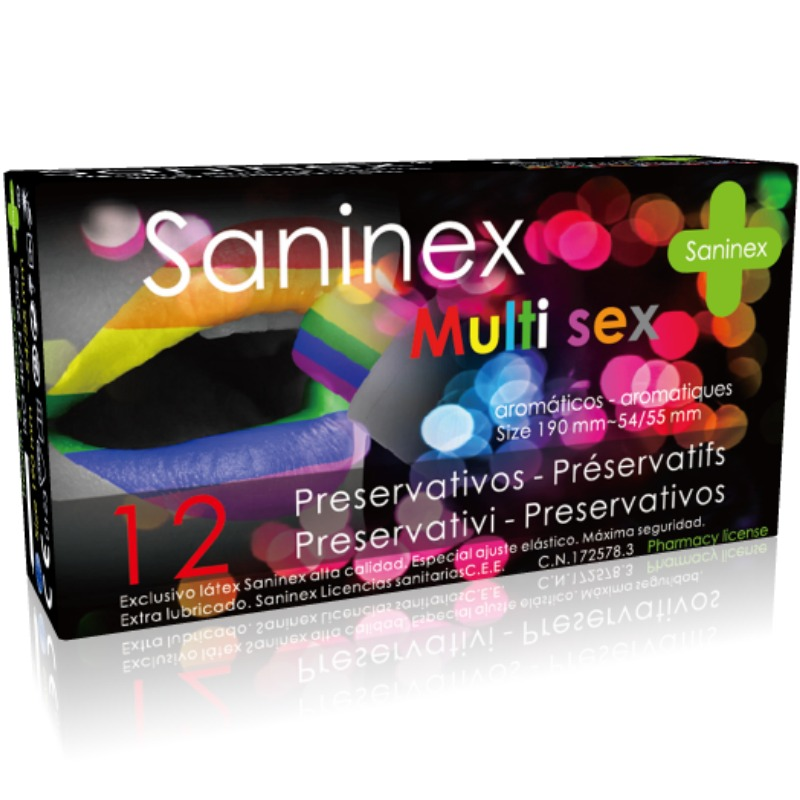 SANINEX CONDOMS MULTISEX 12 UNITS