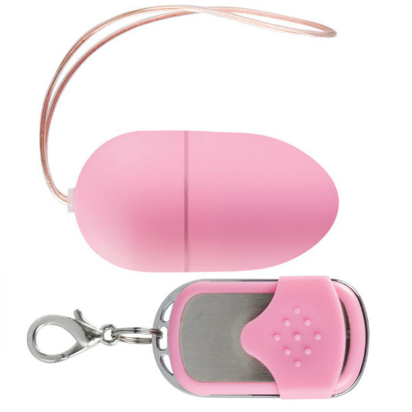 GLOSSY REMOTE II VIBRATING EGG 10 SPEED PINK