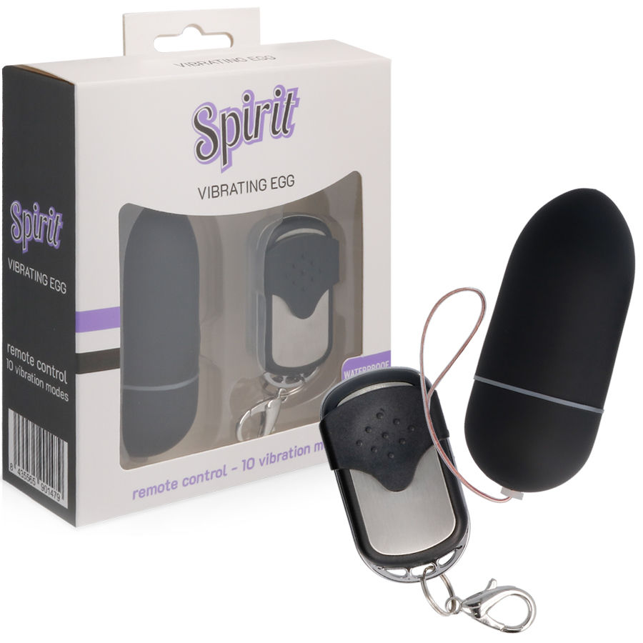 SPIRIT BIG VIBRATING EGG REMOTE  BLACK