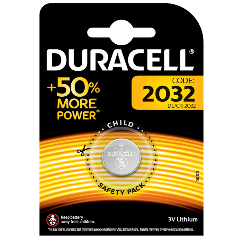 DURACELL BATTERY BOTON LITIO CR2032 3V 1 UNIT