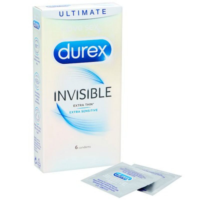 DUREX INVISIBLE EXTRA THIN 6 UNITS
