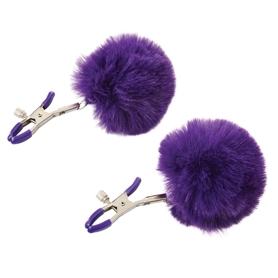 FOGLI SPORTIVI PELLICCIA NIPPLE CLIP VIOLA