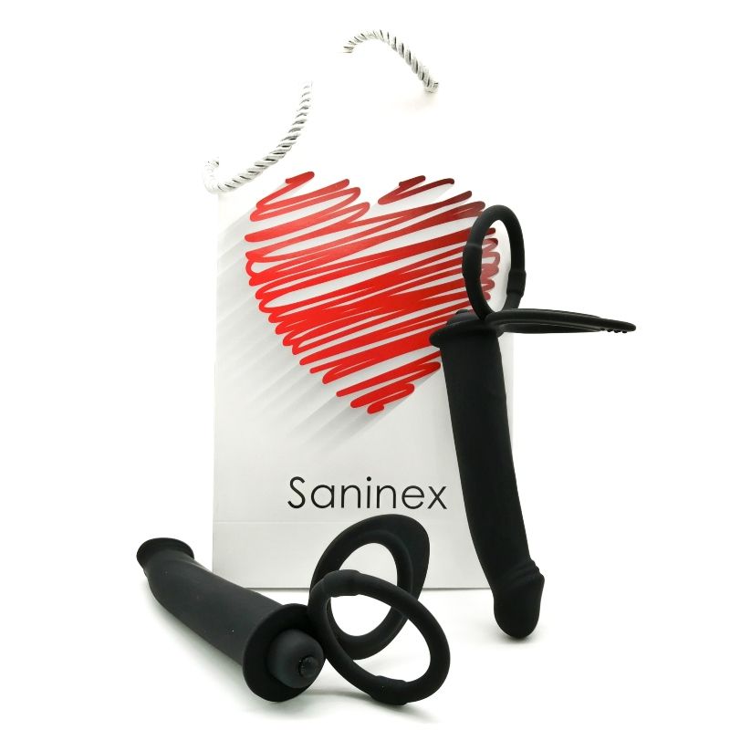 VIBRATORE ANALE SANINEX CON ANELLI