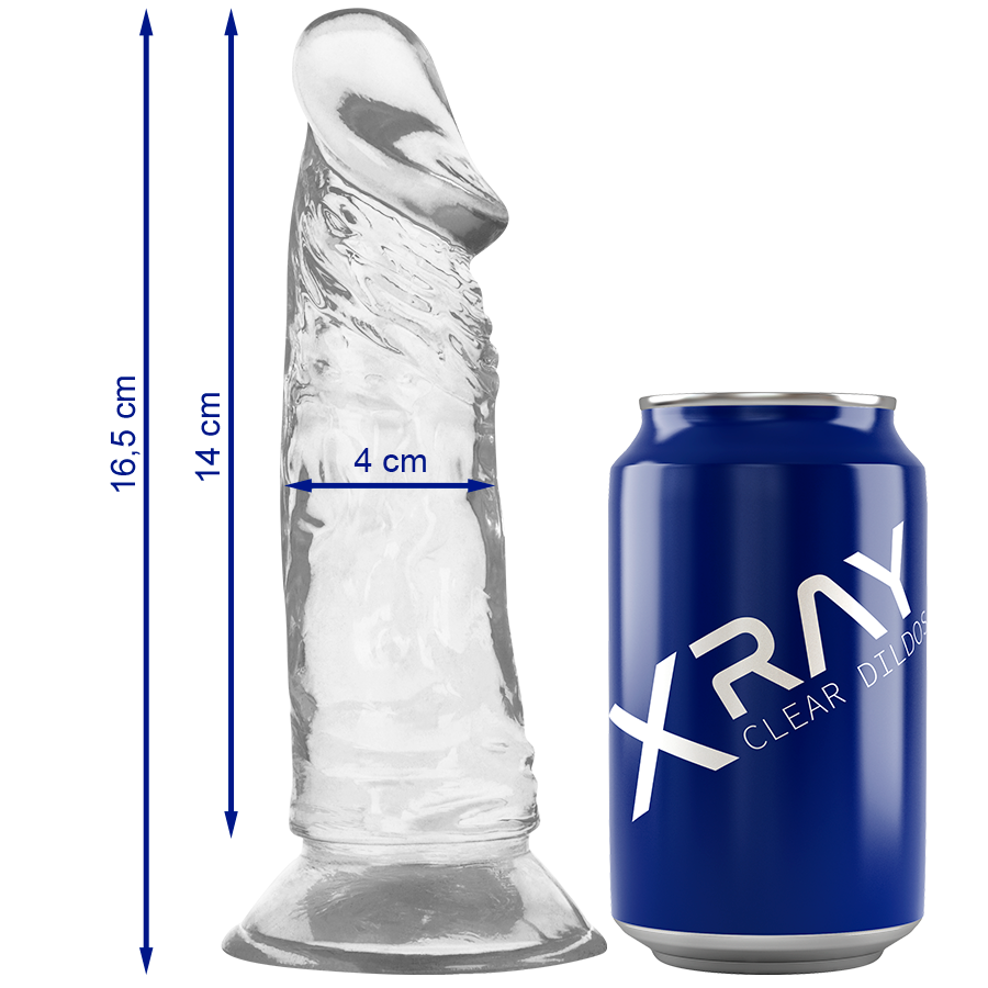 XRAY CLEAR COCK 16,5 CM X 4 CM